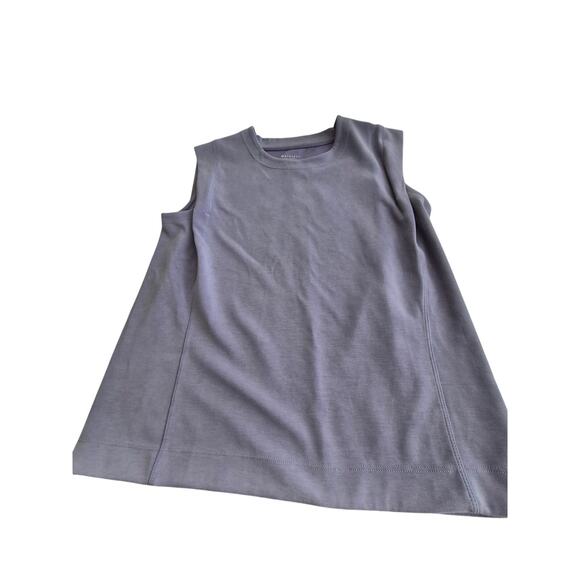 Athleta Seasoft Activewear Tank Top M Lavender Silky Soft Sweatshirt Stylish - Picture 9 of 9